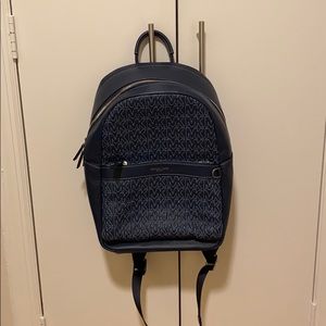 Blue leather Michael Kors backpack